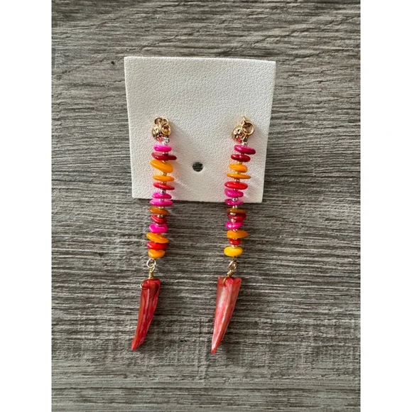 Free People ARIANA OST Sira Dangle Earrings NWT Boho - Picture 2 of 3